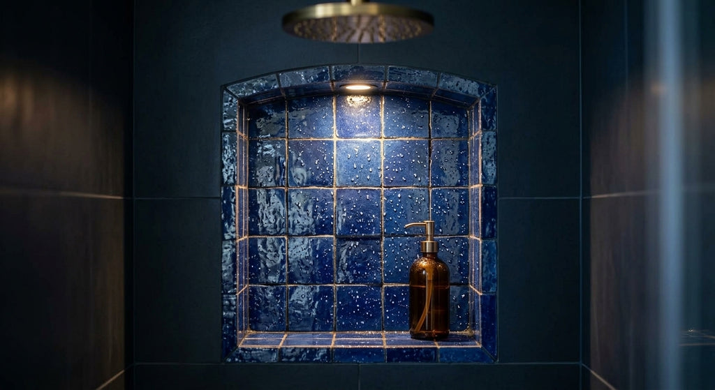 Handcrafted Moroccan Zellige Tile - Cobalt Blue