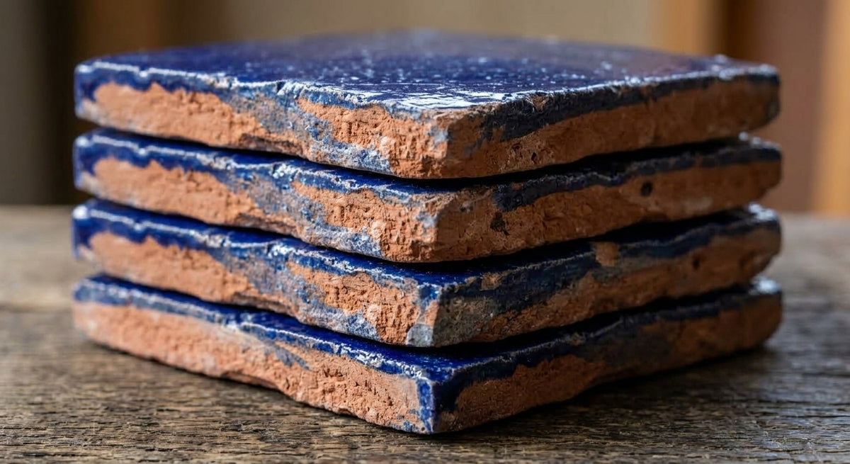 Handcrafted Moroccan Zellige Tile - Cobalt Blue