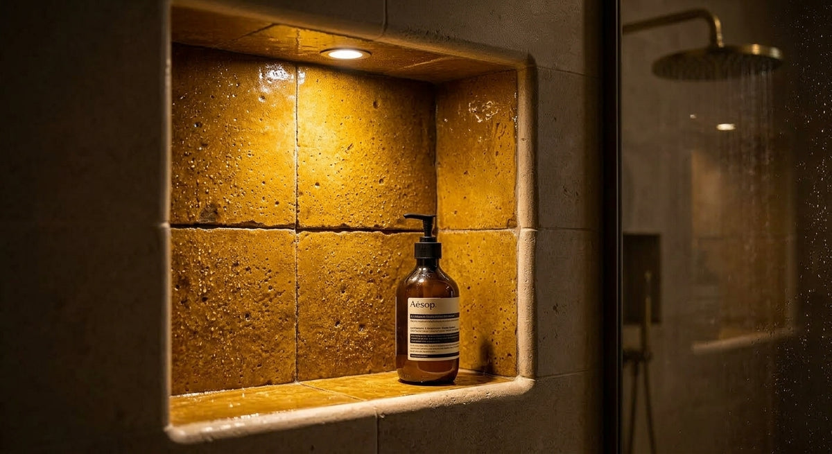 Handcrafted Moroccan Zellige Tile - Honey Ochre