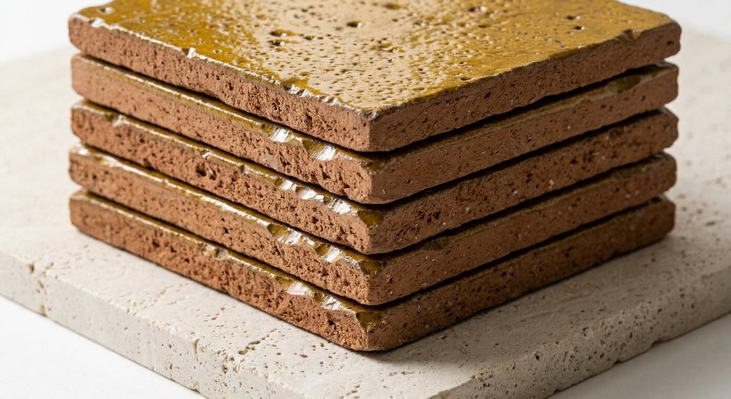 Handcrafted Moroccan Zellige Tile - Honey Ochre